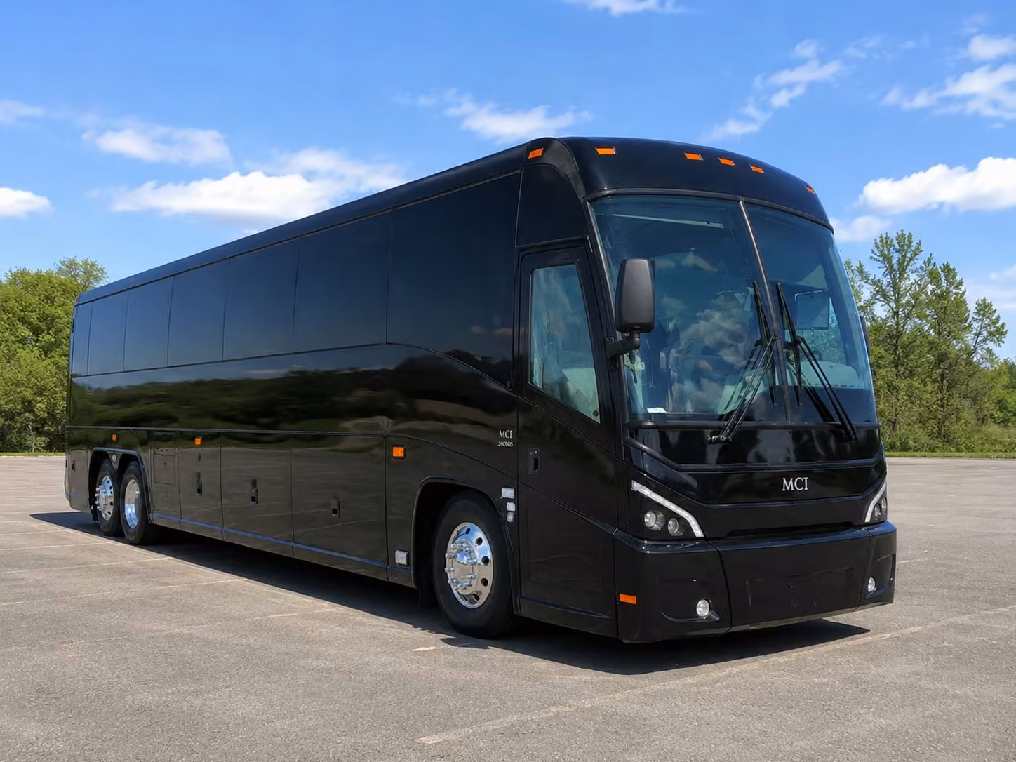 visalia charter bus rental exterior