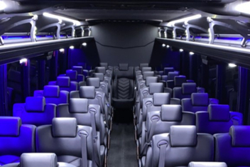 Visalia Charter Bus Interior